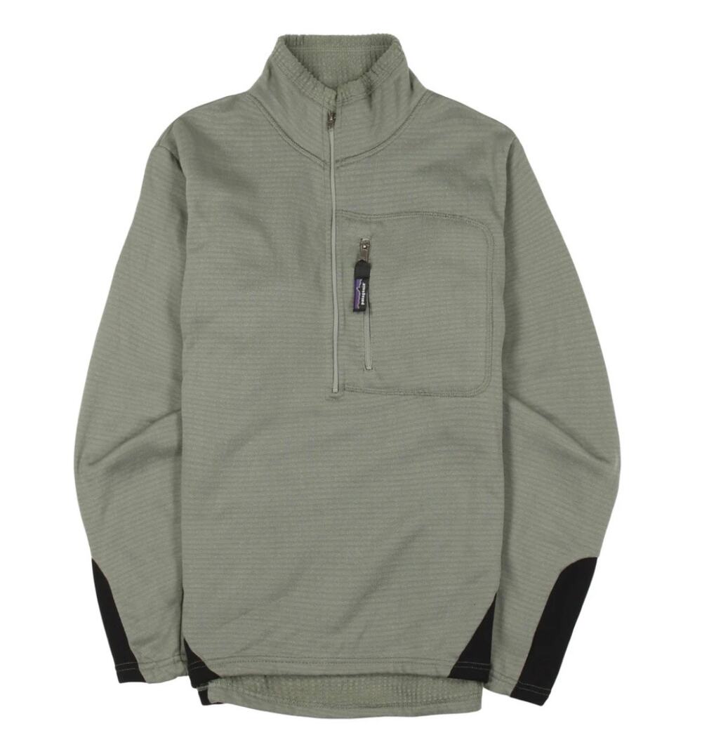 Vintage Patagonia R1 Flash Regulator Quarter Zip Fleece Pullover | L
